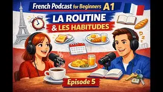 French Podcast for Beginners A1 | Daily Routine & Habits | Listening Practice - Episode 5