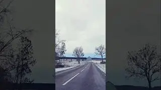 Driving Through Winter 🚗🛣🇸🇪 #wintervibes #roadtrip #sweden #travelshorts