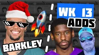 Saquon Barkley totals 302 yards, 2TDs; Week 13 Waiver Wire
