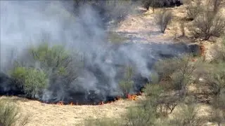 WATCH: Fire burning west of Phoenix
