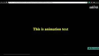 Text animation typing with HTML &  CSS  ||codeTrick