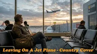 Leaving On A Jet Plane (John Denver) - Lyrics Video - Country Cover