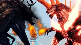 Thermonuclear Incineros vs Moonlight Beast Battle | Kaiju Universe