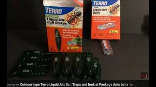 🐜🐜🐜  Outdoor type Terro Liquid Ant Bait Traps and look at Package Ants baits 🐜