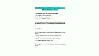 CALIFORNIA DEALER LICENSE Test Exam Set Questions With Revised Correct Answers23