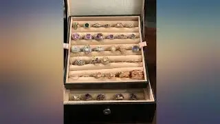Glenor Co Ring Organizer Box - 108 Slot Classic Jewelry Display Holder - 2 Storage review