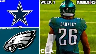 Eagles vs. Cowboys | Week 1 Simulation | Madden 26 PS5 Gameplay