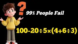  BODMAS Question Google Bhi Galat Batata Hai 😱 | Maths Rule Explained 100-20&divide;5&times;(4+6&divide;3)=? 