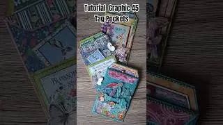 Tutorial. Graphic 45 Altered Envelope  Journal Tag Pockets #shorts