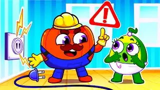 Be Careful with Electricity ⚡🔌😥😨🎶 Education for toddlers || Kids Cartoon by Pit & Penny Stories 🥑💖