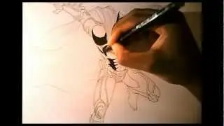 Batman speed drawing (Dark Knight Rises)