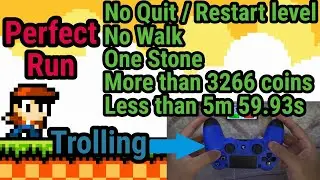 Kid Tripp - Perfect Run (No Quit - No Walk - One Stone - Above 3266 Coins - Below 5m 59.93s)