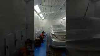 Auto paint spray booth for car #carpainting #car #autobody #autorepair #spraybooth #painting #car