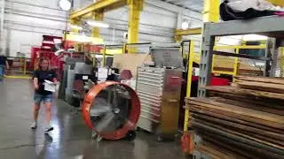 Multi-cut blanking machine. Steel fabrication facility in the South East