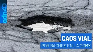 Tr&aacute;fico imparable y baches peligrosos: la combinaci&oacute;n mortal en las calles de CDMX