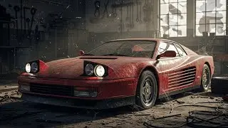ASMR Car Restoration Full Rebuild of Ferrari Testarossa 1986 from Abandoned Condition to Looking New