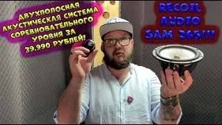 Двухполосная акустическая система Соревновательного уровня за 39.990 рублей!  Recoil Audio SAM 265!