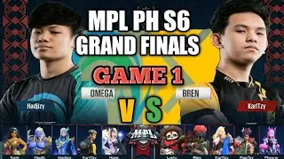BREN ESPORTS VS OMEGA GRAND FINALS (GAME 1) | MPL-PH SEASON 6 | MOBILE LEGENDS