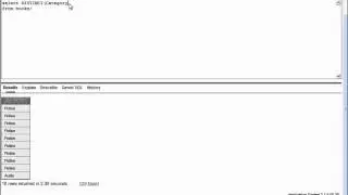 SQL with Oracle 10g XE - Using the DISTINCT Function