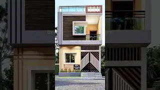 13x40 House Elevation | #3delevation #elevationdesign #exteriordesign #elevation #houseelevation