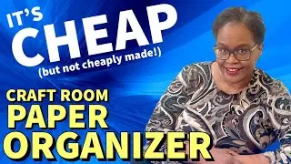 low-cost CRAFT ROOM STORAGE! budget paper organization&hellip;LOVE IT!
