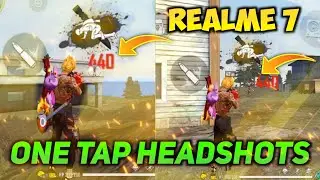 Realme 7 Free Fire Gameplay | Realme 7 Best Sensitivity  | Realme 7 One Tap Headshots Setting