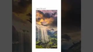 ✨Nature's Spotlight: A Sunbeam's Divine Dance #shorts #viral