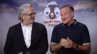 Quickflix - Robin Williams and George Miller from Happy Feet Two