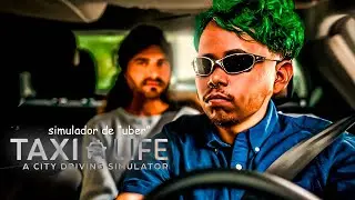 simulador de uber kkkkkkk ( jogando com volante) | TAXI LIFE |  !discord !pix