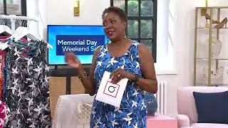 Denim & Co. By the Beach Printed Jersey Knee Length Tank Dress on QVC
