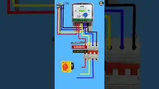 3 phase metre 4 pole isolator 3 phase rotary switch connection video