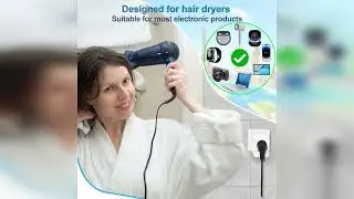 Review: Mapambo 220V to 110V Voltage Converter US to Europe for Hair Dryer with 3 USB A 1 USB ...