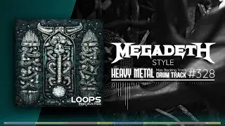 Heavy Metal Drum Track / Megadeth Style / 195 bpm