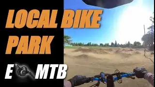 E-MTB bafang bbshd ebike ride to Jeffrey Seymour bike park GT force mountain bike & wheelie practice