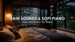 Fall Asleep Instantly &ndash; Gentle Rain on Window with Soft Piano for Calm Sleep and Serenity