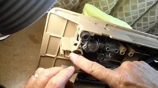 SINGER MODEL 404 RESTORE SERIES Pt.19 INSTALL THROAT PLATE POSITION BRACKET PARTS