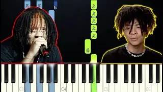 Iann Dior, Trippie Redd - Shots In The Dark (Piano Tutorial)