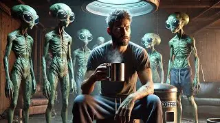 Alien Students Saw the Human Drinking Black Coffee, Concluded It Was Some Toxic Oil.