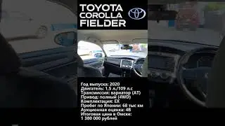 Toyota Corolla Fielder 2020 #ТойотаФилдер #motoromsk #automobile