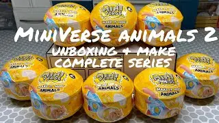 Распаковка и создание новых мини-игрушек Miniverse Animals 2 &mdash; полный сериал! 🐁🐿️🐍🐟🐹🐚