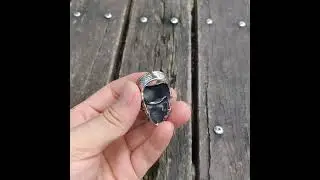 Gothic Punk Biker Skull RING