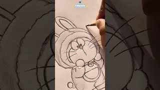 Doraemon drawing 💙✨                                  #shorts #doraemon #trending