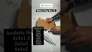 Get Your Custom White Flap Boxes Now! 🎨 Low MOQ, Fast Shipping!