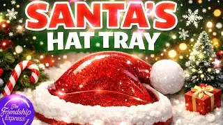 BEAUTIFUL SANTA'S HAT TRAY , join me in creating this resin art piece🎅❤️🤍 @Resinersofficial #resin 