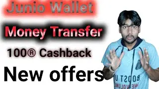 #Junio Wallet ! 100&reg; Cashback instantly ! Money transfer form Junio wallet !