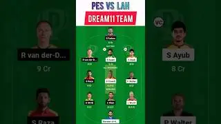 PES vs LAH Dream11 Team, PES vs LAH Dream11 Prediction, PES vs LAH Dream11: Fantasy Tips, Analysis