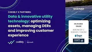 Webinar: Data & innovative utility technology - managing assets, DERs and CX