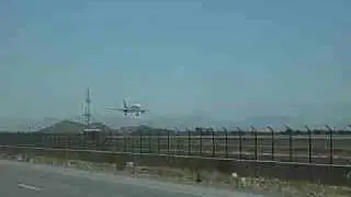 Lan A319 landing in santiago