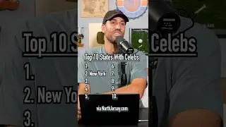Top 10 States That Produced The Most Celebrities! Who Is First? #shorts #celebrities #usa #top10