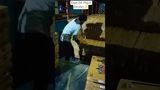 Not Everyone Can Handle This Skill 💪 #ceramic #amrutceramic #tilesloading #tilesfactory